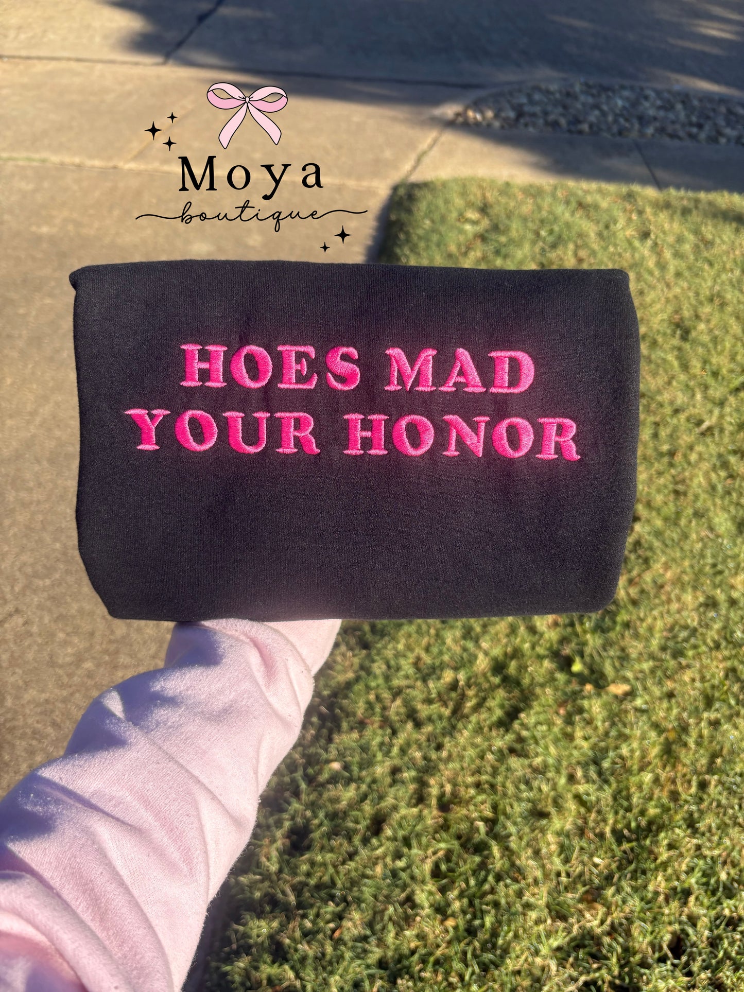 Mad Your Honor Embroidered Crewneck