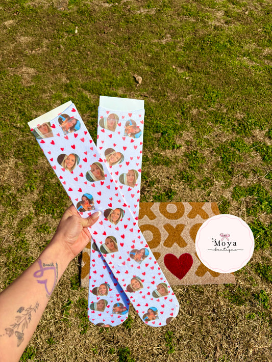 Knee High Face Socks