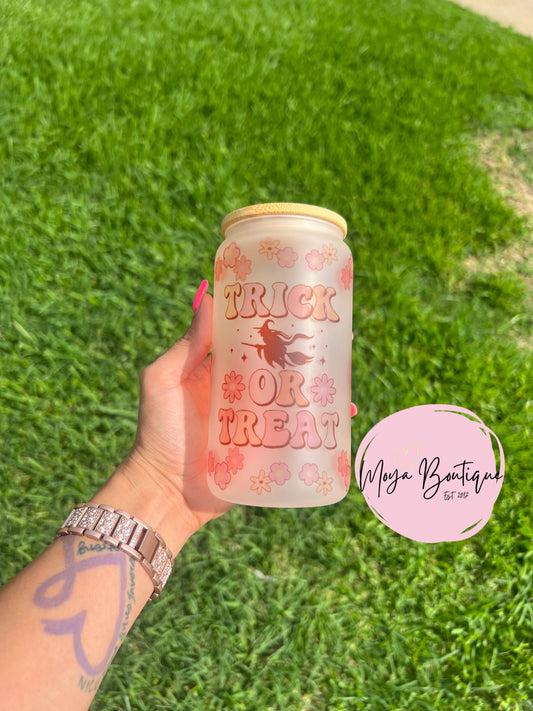 Spooky Treats Frosted Libbey Glass