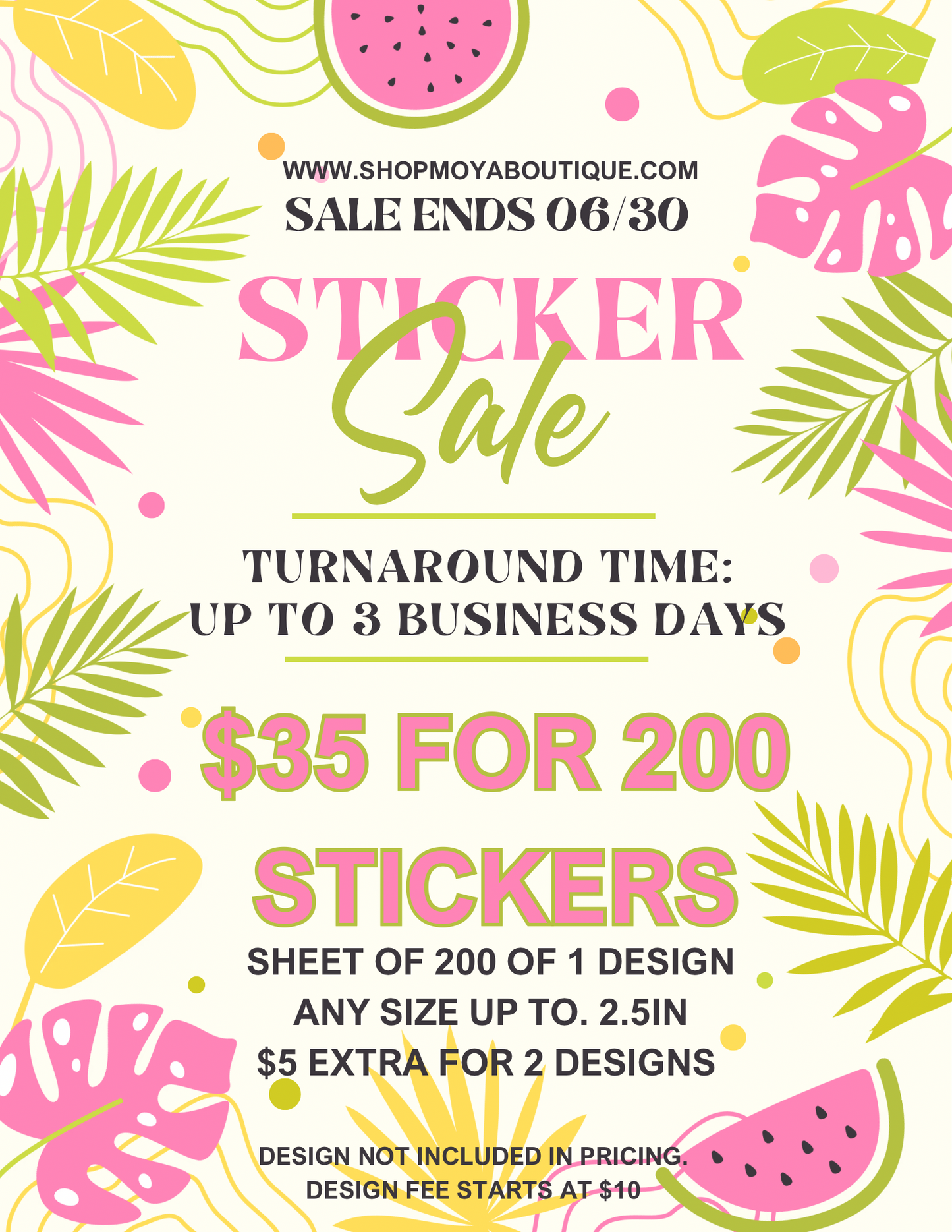 June Sticker Sale * SHEETS ONLY *