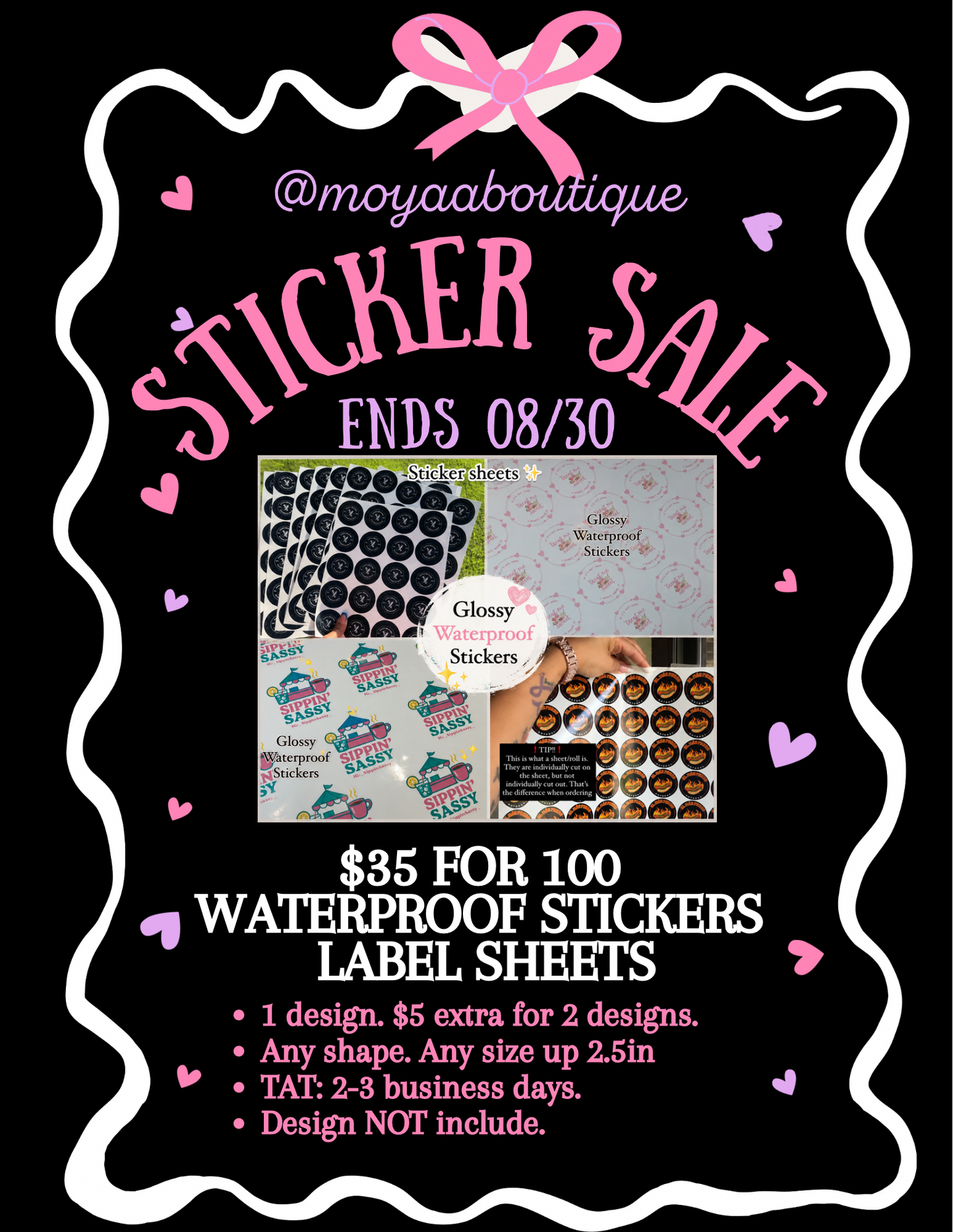 Sticker Sale; August