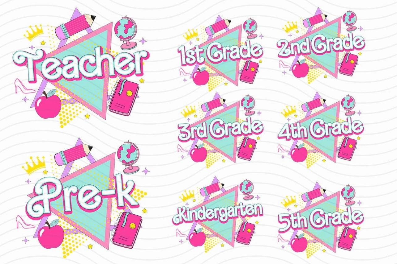 Pink Retro (Prek & Kinder)