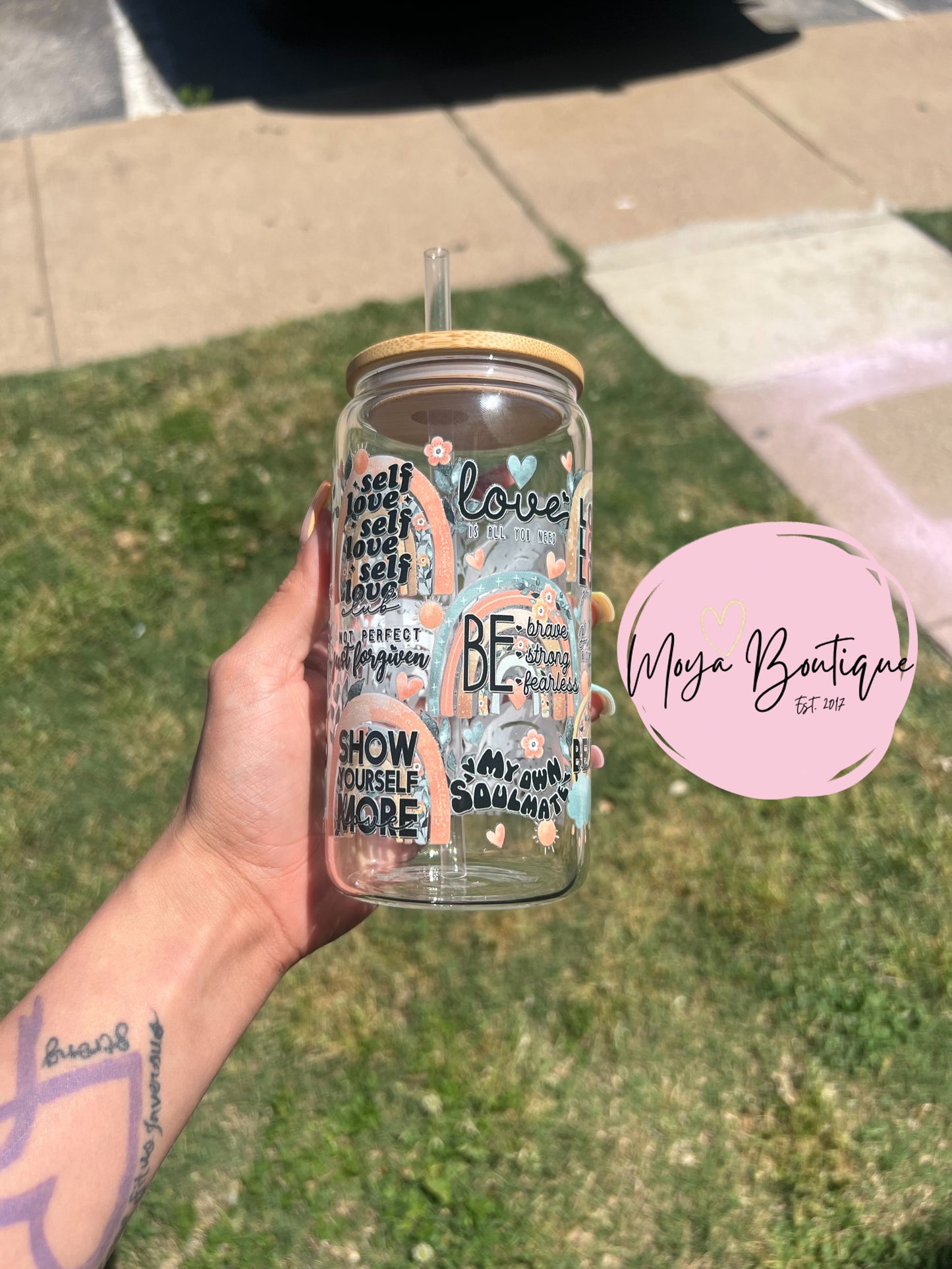 Be Kind Glass Cup