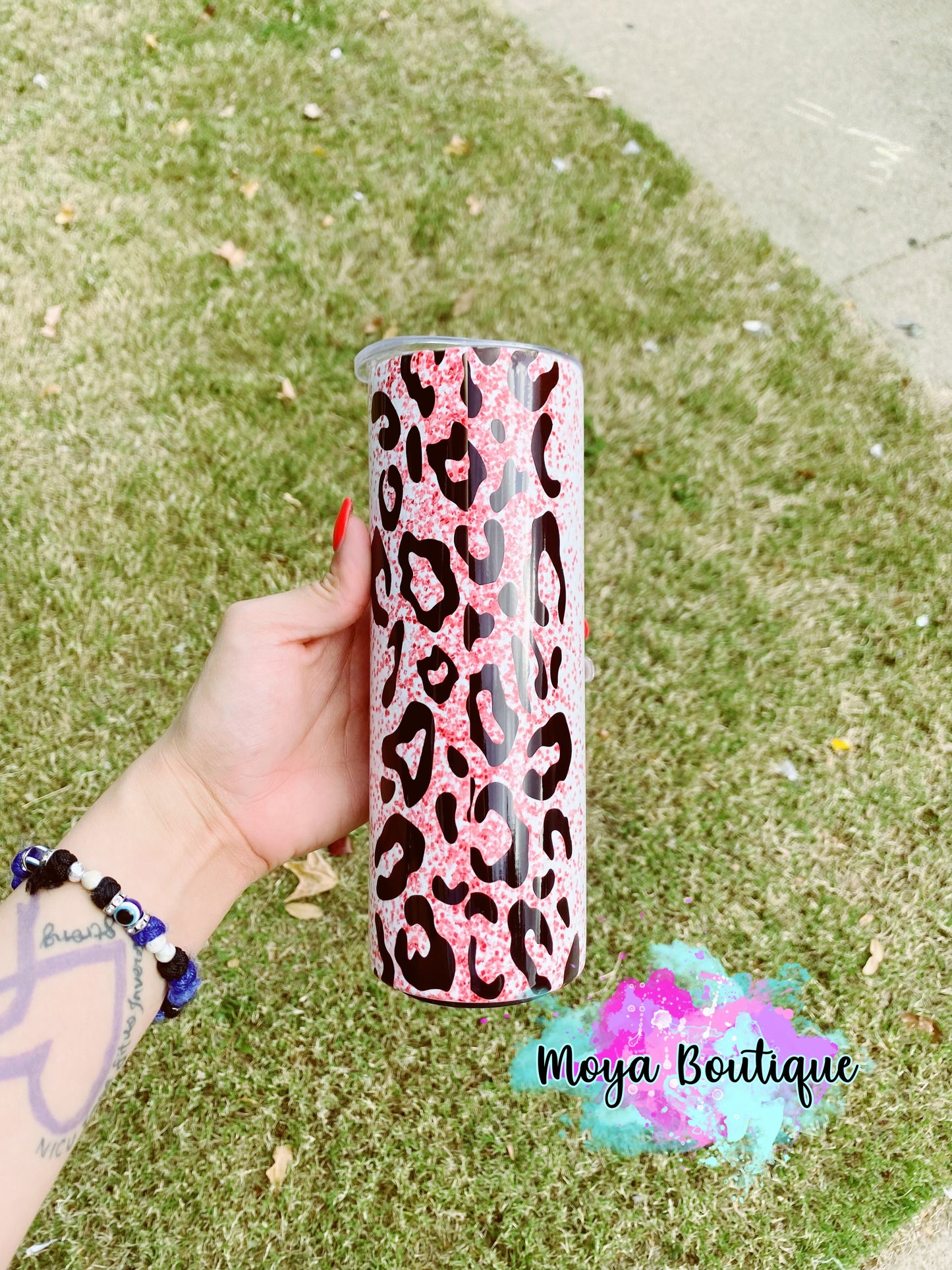 Pink; can’t be erased teacher 20oz tumbler