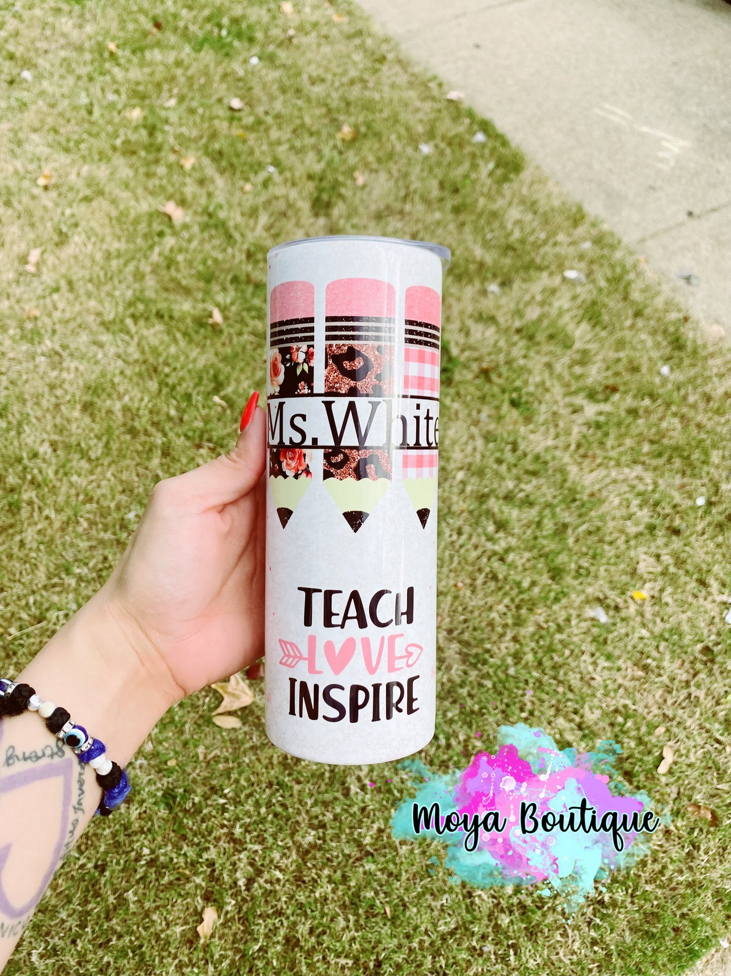 Teach. Love. Inspire. 20oz tumbler