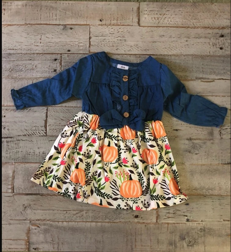Denim Pumpkin Dress