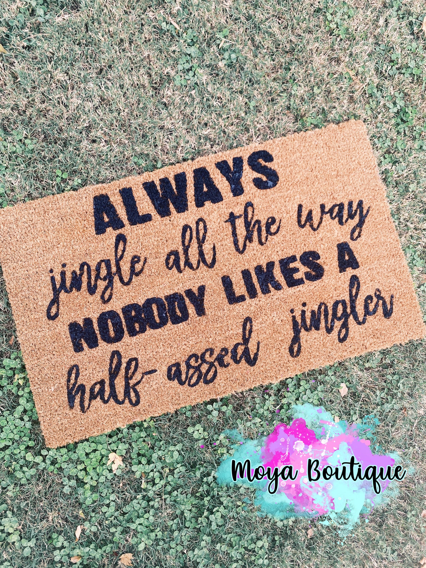 Half-Jingler Door Mat