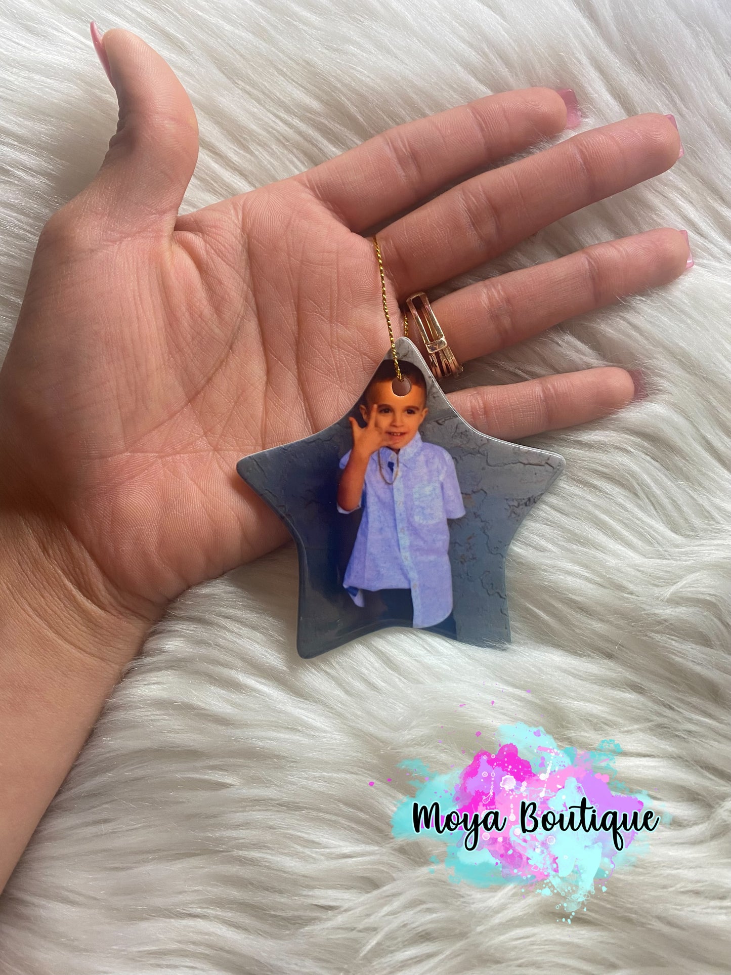 Star Ceramic Christmas Ornament