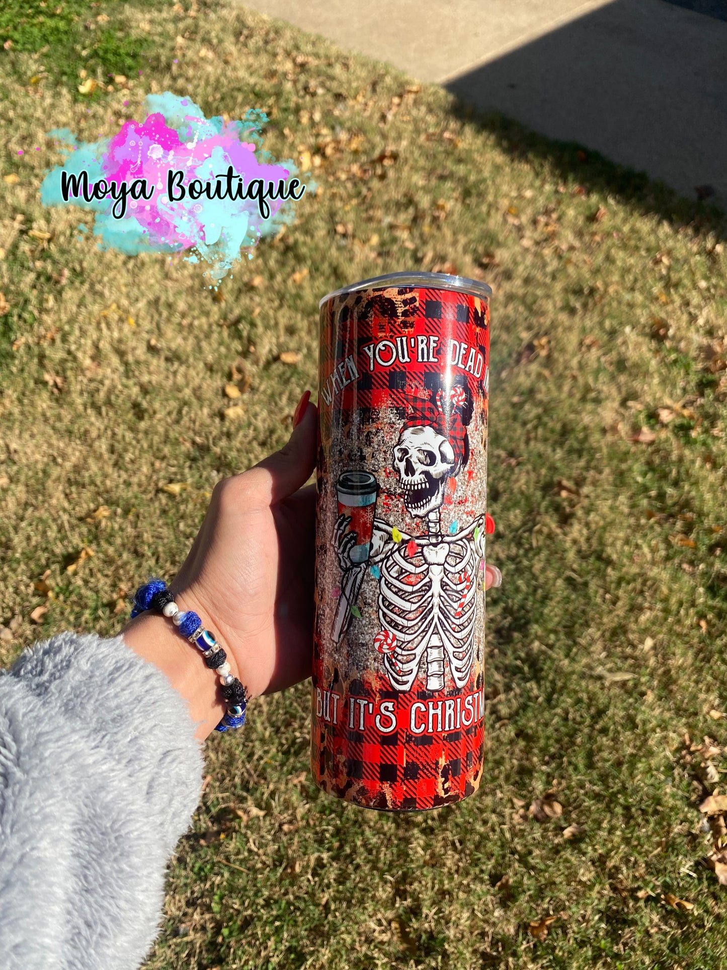 Dead But It’s Christmas 20oz Tumbler.