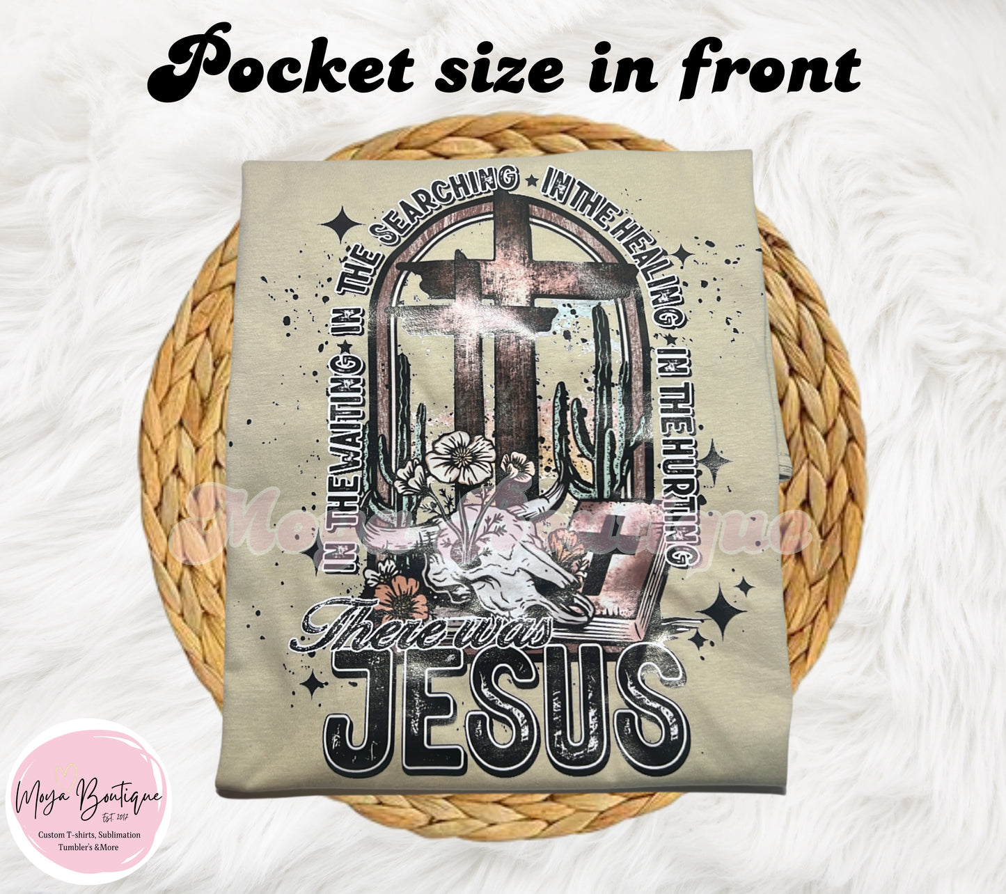 There was Jesus - pocket in front.