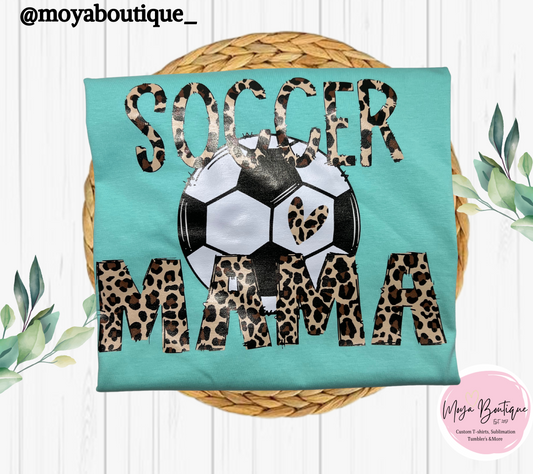 Leopard Soccer Mama