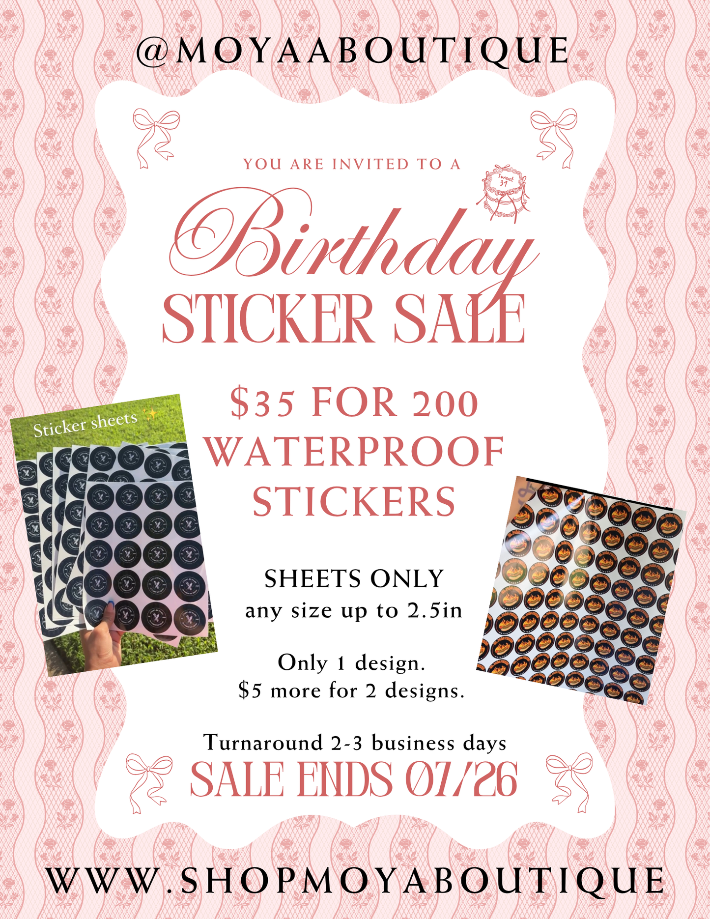 July Birthday Sale
