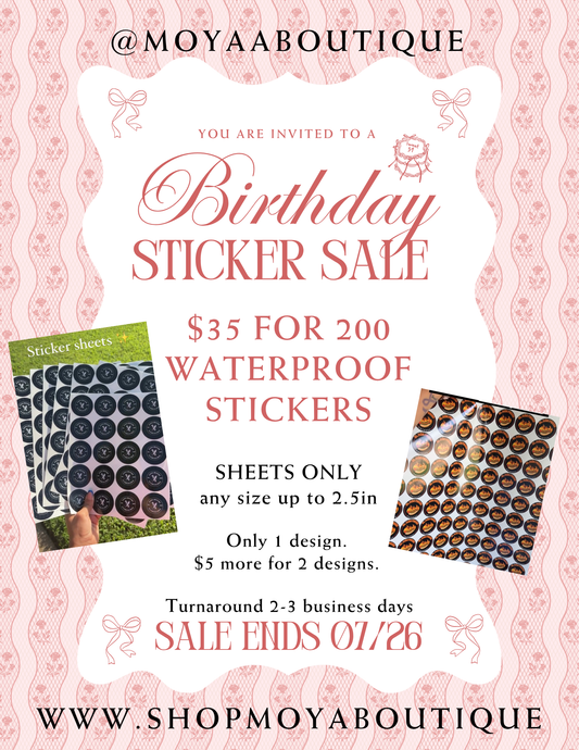 July Birthday Sale