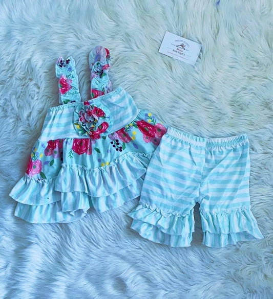 Teal Short Set