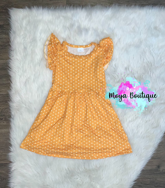 Mustard Polka Dot