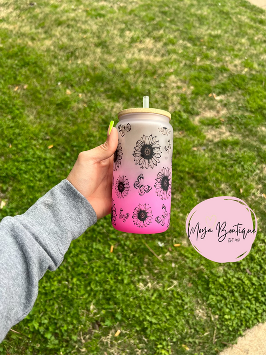 Classy Cusser Frosted Libby Glass